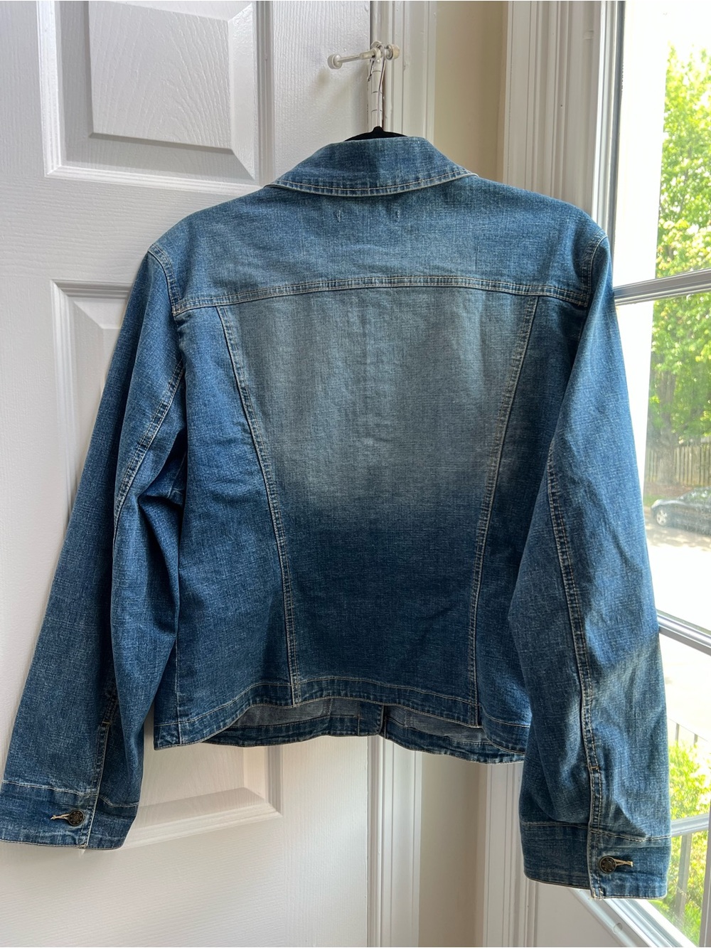 Vintage A.M.I. Stretch Denim Jean Jacket Light Wash Size L - Picture 7 of 8